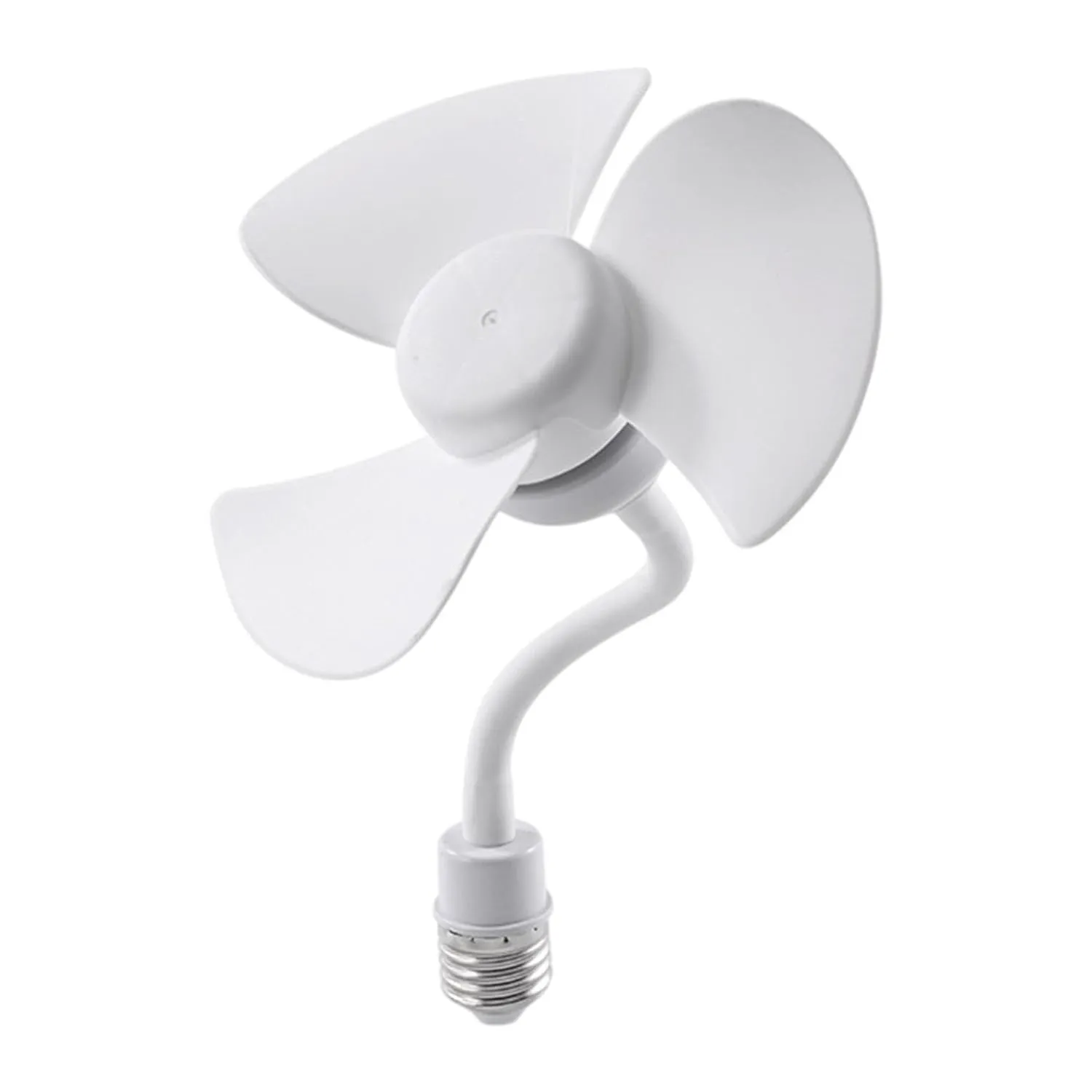 3 Blade Small Socket Fan for Bedroom Office Living Room 16cm With Adjustable Hose