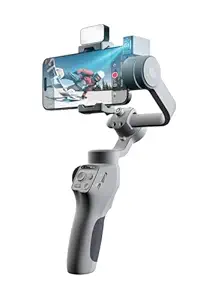 Gimbal Stabilizer for Smartphone, Gimbal 3-Axis with Magnetic Fill Light/AI Tracking Sensor for Android Handheld Phone Gimbal for Video Recording