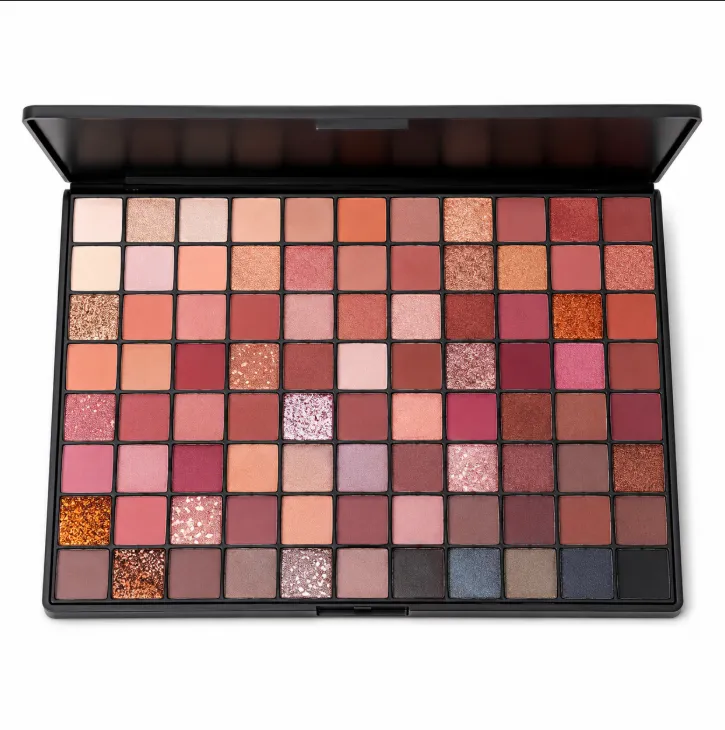Professional 60-Color Eyeshadow Palette – Matte, Shimmer & Glitter Collection