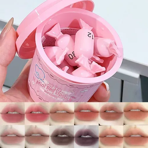 Candy Shaped Moisturizing Lip Balm with Soft Matte Finish