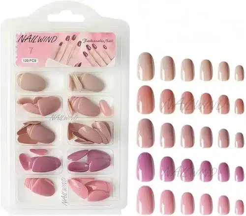 Glossy Press-On Nails Set